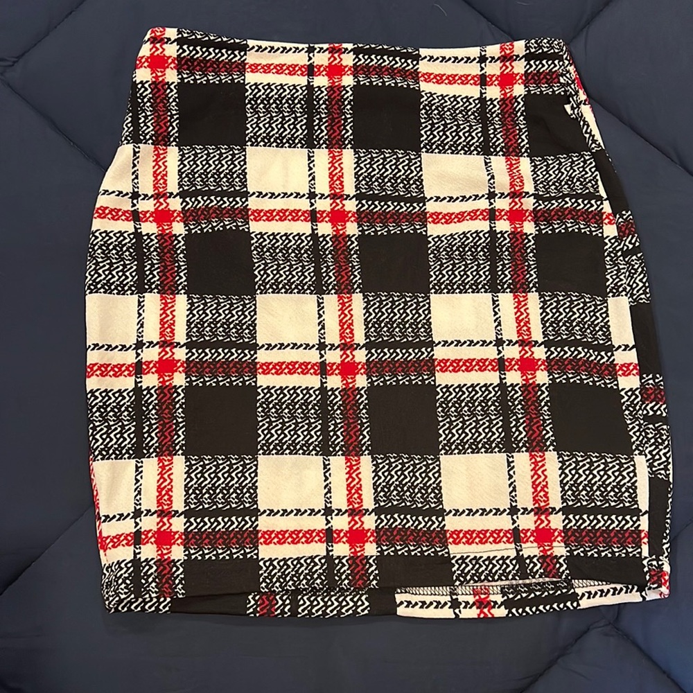 Checkered skirt